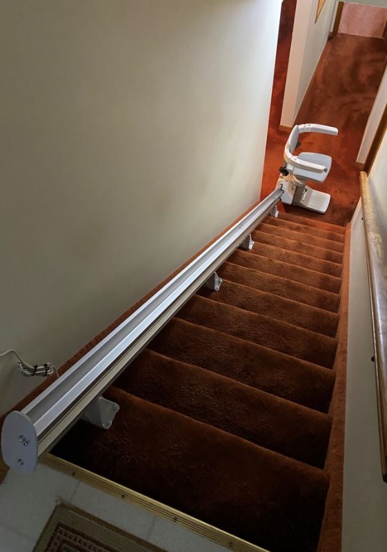 Bruno stairlift installed by Lifeway Mobility Rochester Minnesota