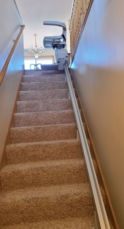stairlift installed in Rochester MN by Lifeway Mobility