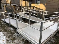 aluminum wheelchair ramp in St. Paul Minnesota by Lifeway Mobility