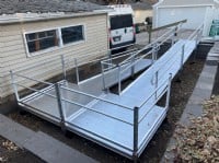 aluminum wheelchair ramp installed in Robbinsdale Minnesota by Lifeway Mobility