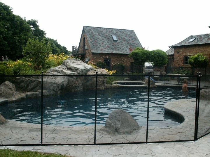 Cottage Pool Fence with Client