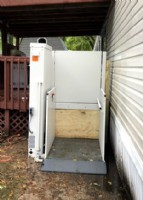 Bruno outdoor wheelchair lift installed by Lifeway Mobility in Mankato Minnesota