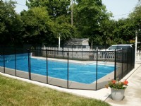 Pool Fence Clear Covered Pool