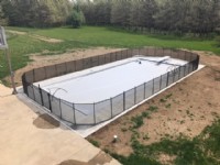 Pool Fence with White Cover2