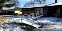 ramp installed in winter in Minneapolis by Lifeway mobility