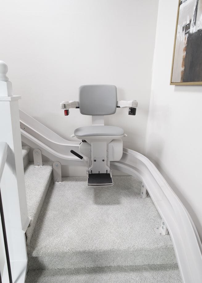 Bruno Elite curved rail stair lift from Lifeway Mobility