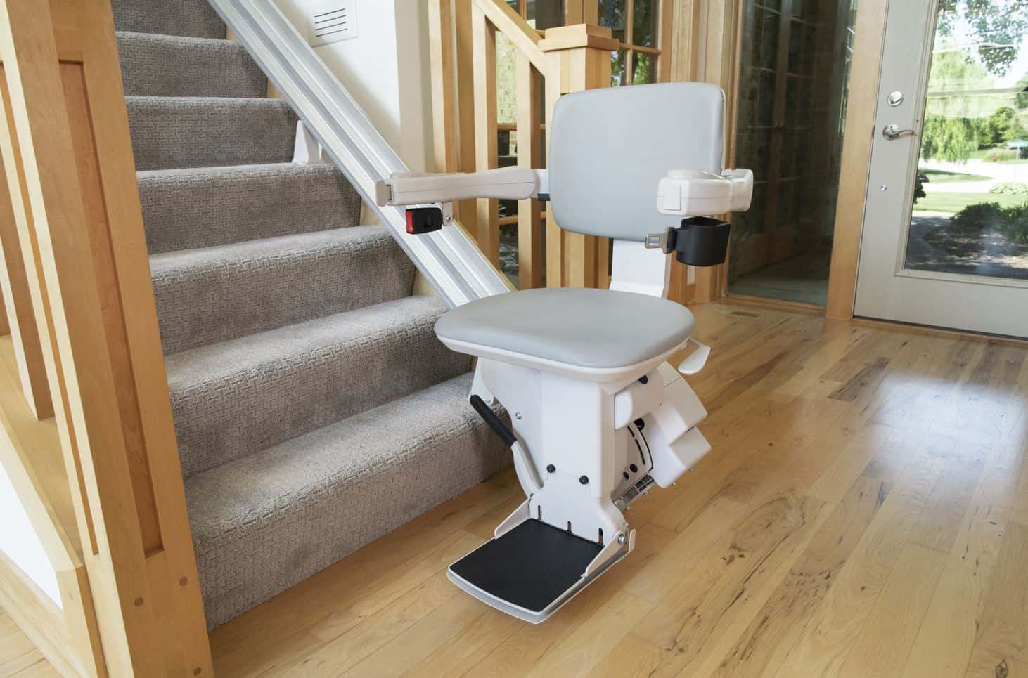 straight rail stair lift installed by Lifeway Mobility