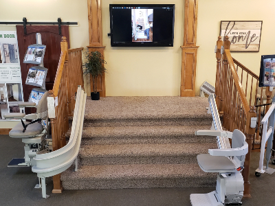 stair lifts in Lifeway Mobility Denver Showroom
