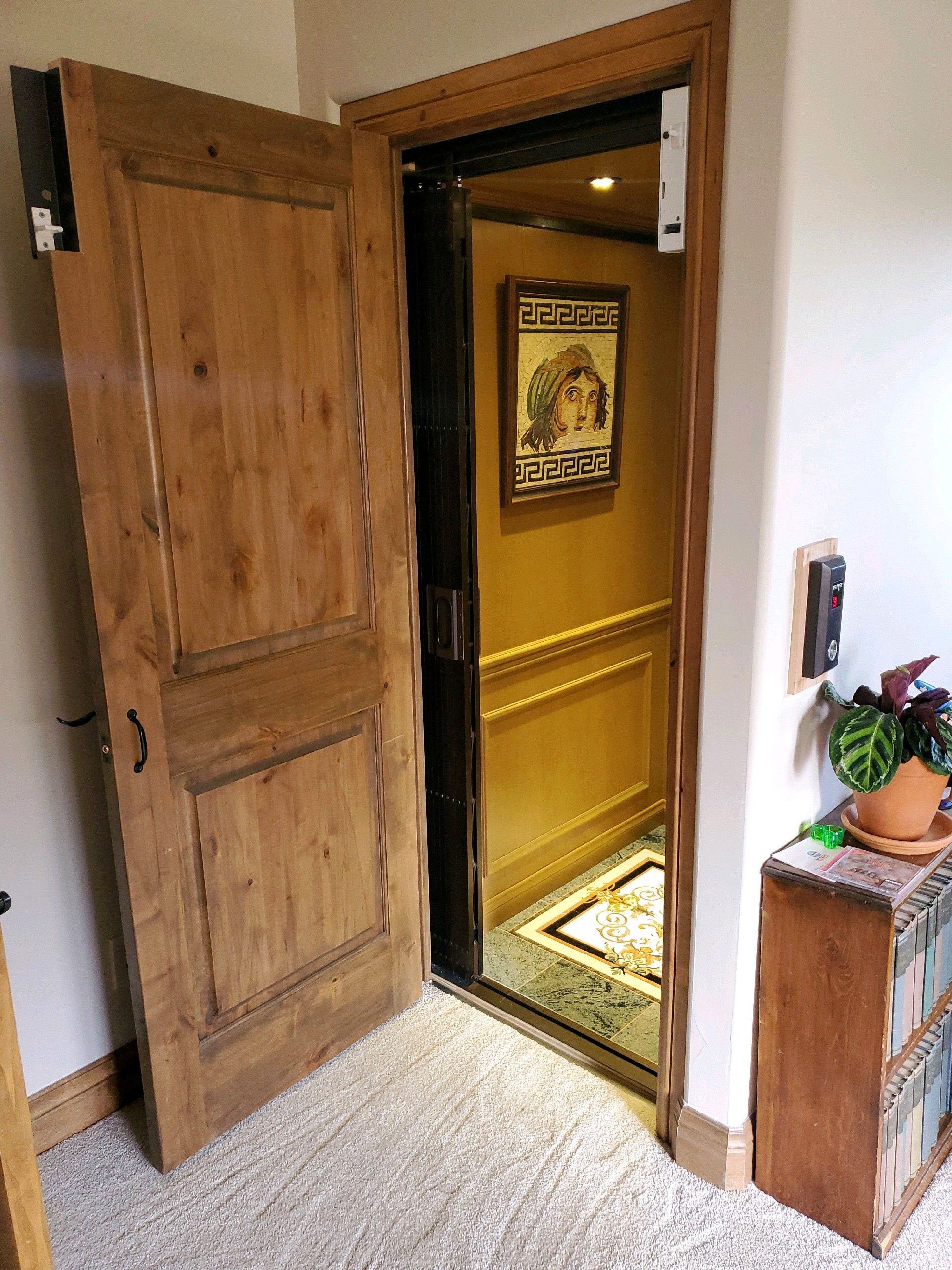 traditional home elevator installed in Denver, CO home by Ascent/Lifeway Mobility