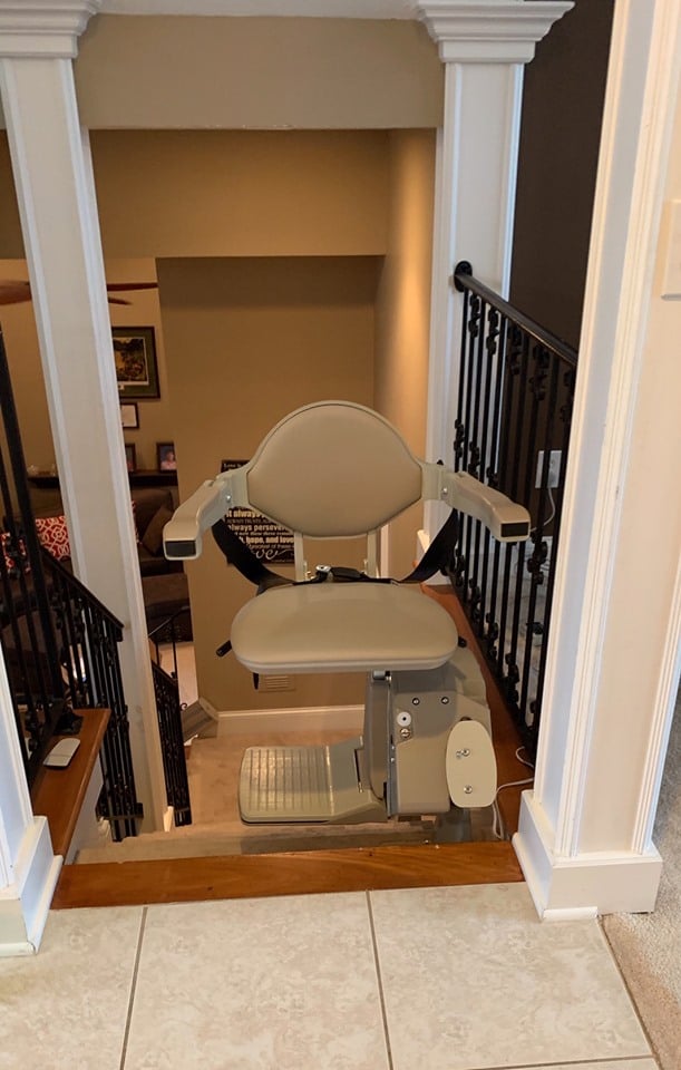 Bruno Eland used stair lift at top landing