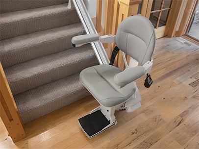Bruno Stairlift available for test ride in Lifeway Mobility Los Angeles showroom