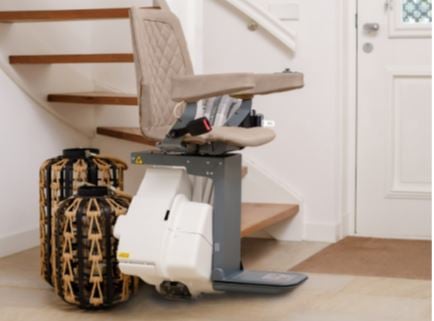 Harmar UP curved stairlift from Lifeway Mobility