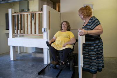 platform lift in garage in Alpharetta, GA