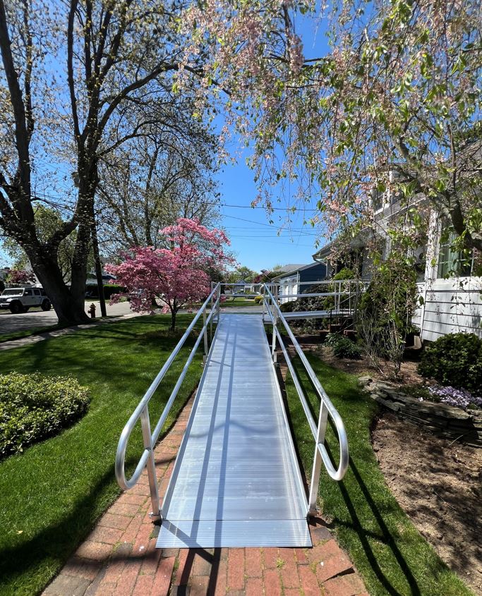 Aluminum modular wheelchair ramp by Lifeway Mobility