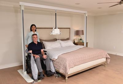 Freestanding ceiling lift system from Lifeway Mobility
