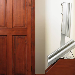 Handicare stairlift easy hinge folding rail option