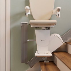 Handicare stairlift easy hinge folding rail option