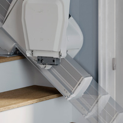 Handicare stairlift slide track rail option