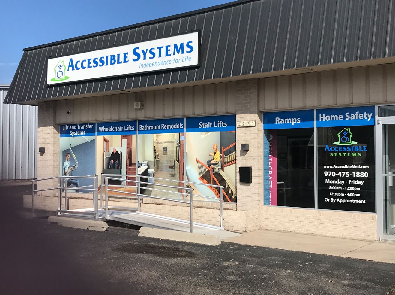 Outside of Lifeway Northern CO stairlift showroom