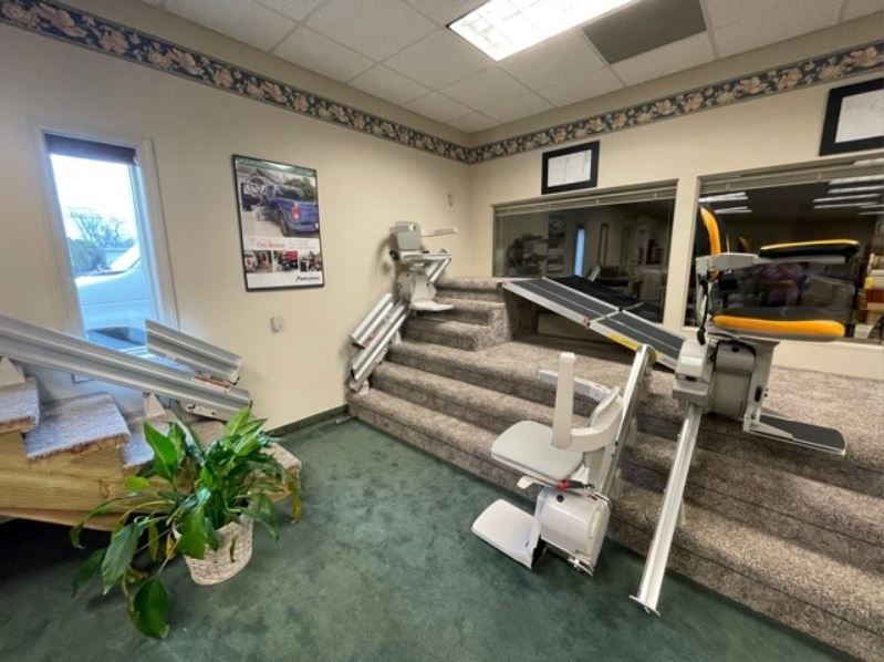 stair lifts in Lifeway Pittsburgh local stairlift showroom