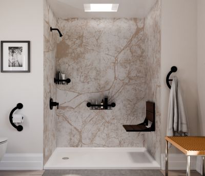 bathroom remodeled for safe access