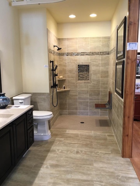 Bath remodel in Lifeway Mobility Denver Accessibility Showroom