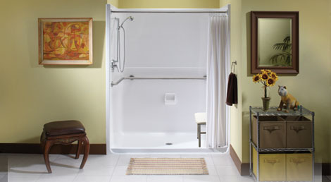 Roll-In Shower