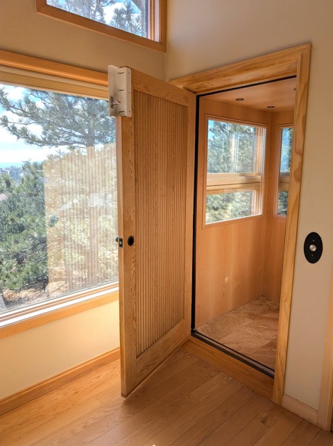 custom home elevator installed by Lifeway Mobility