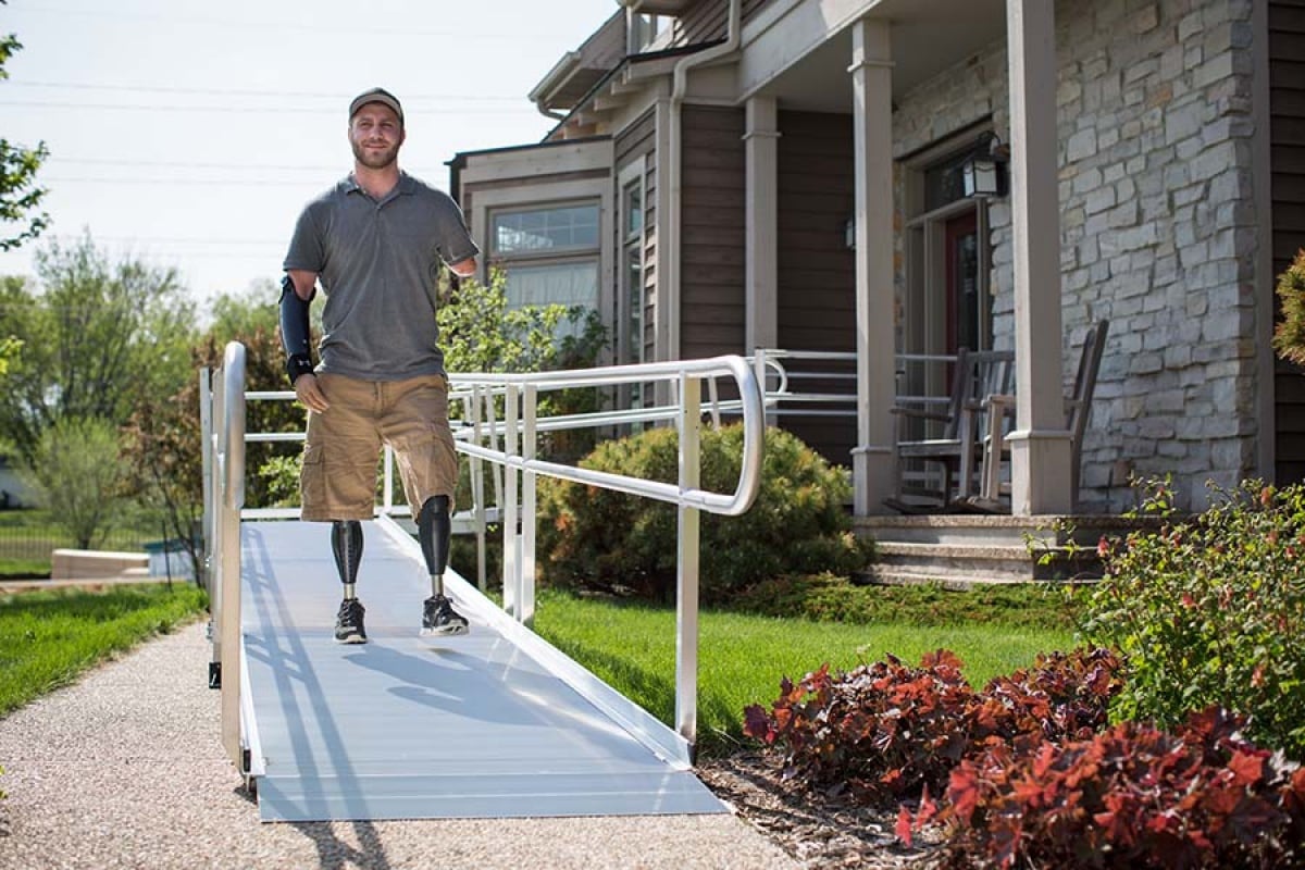 Aluminum wheelchair ramp in Philadelphia and Delaware