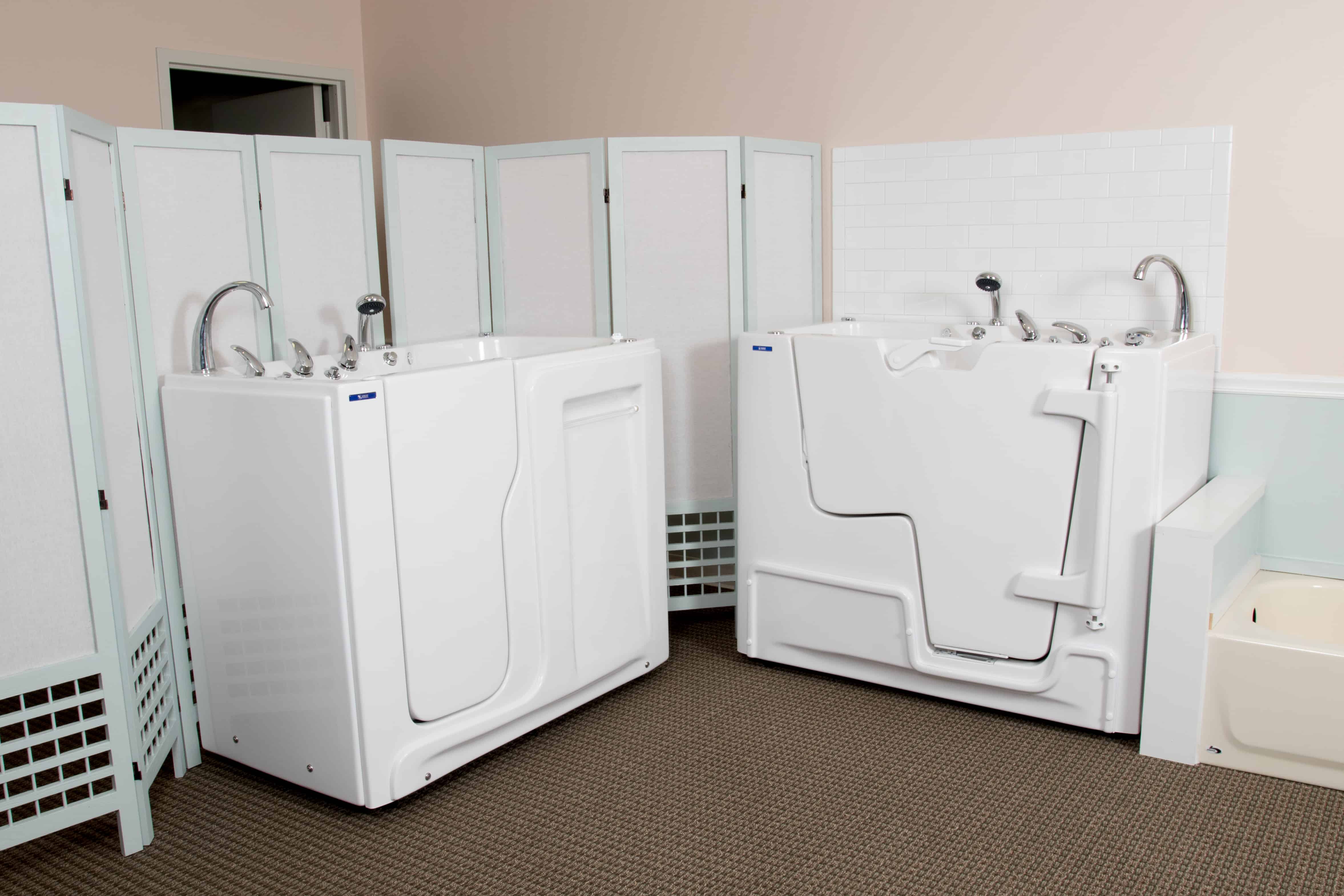 walk-in tubs in Lifeway Hartford, Connecticut showroom