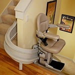 Bruno Elite curved stair lift