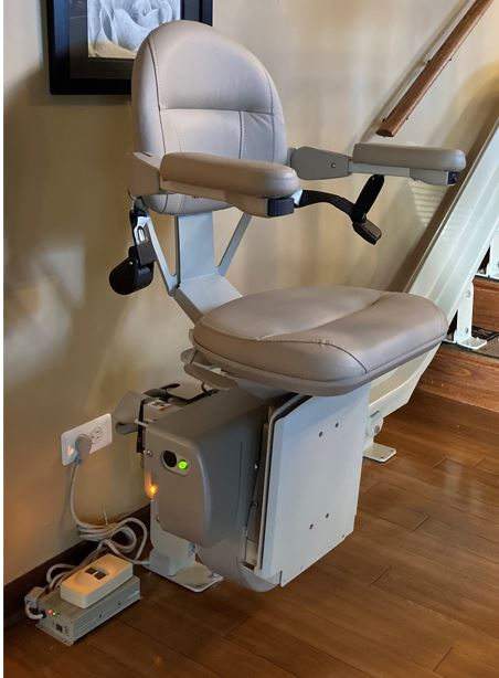 Bruno Elite stairlift chair installed by Lifeway Mobility in Columbus, OH