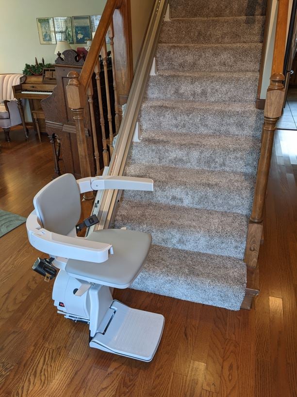 straight stairlift installed by Lifeway Mobility