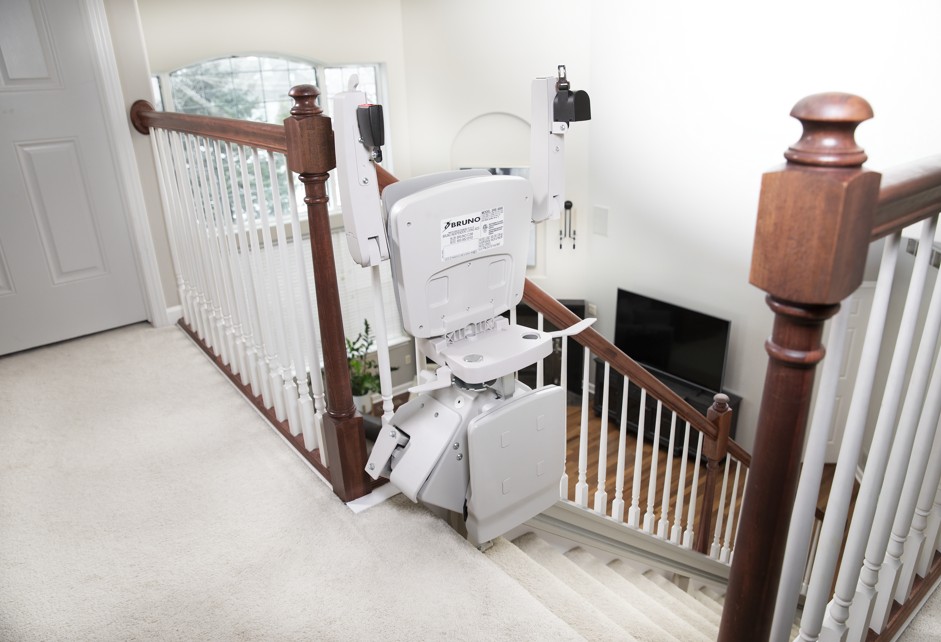 Power folding footrest option for Bruno Elan stairlift