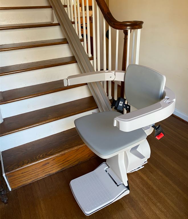 Bruno straight stairlift pricing by Lifeway Mobility
