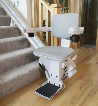 Bruno Elite Straight Stair Lift installed by Lifeway Mobility in church
