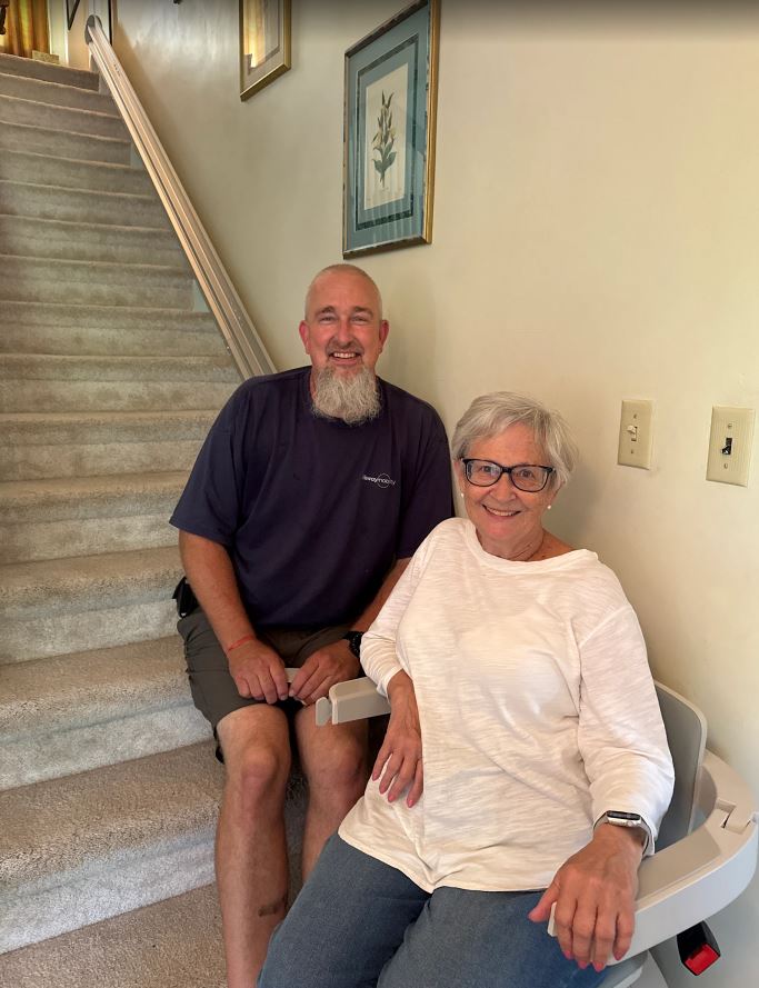Lifeway Mobility CA stair lift customer