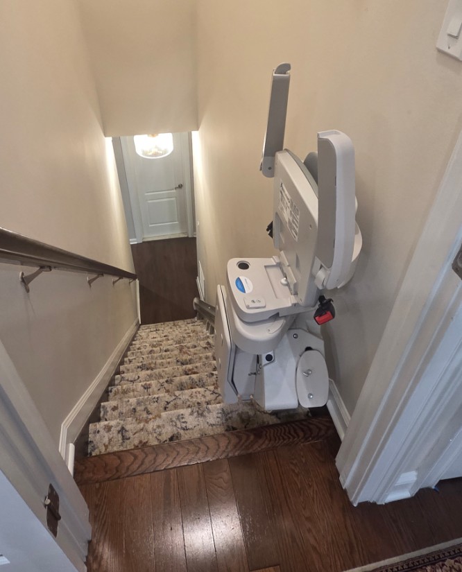 used stair lift professionally installed by Lifeway Mobility