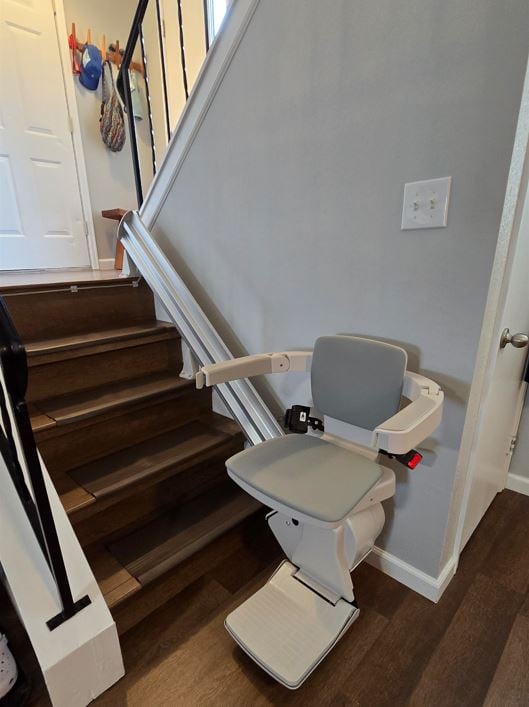 stair lift in home - installed by Lifeway Mobility