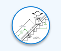 tech specification drawing of Bruno Elan stair lift