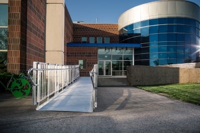 commercial wheelchair ramp installed by Lifeway Mobility in Chicago