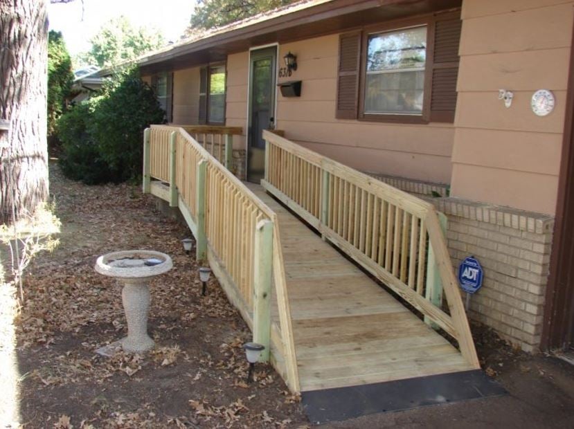 wood wheelchair ramp