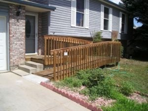 wood wheelchair ramp 