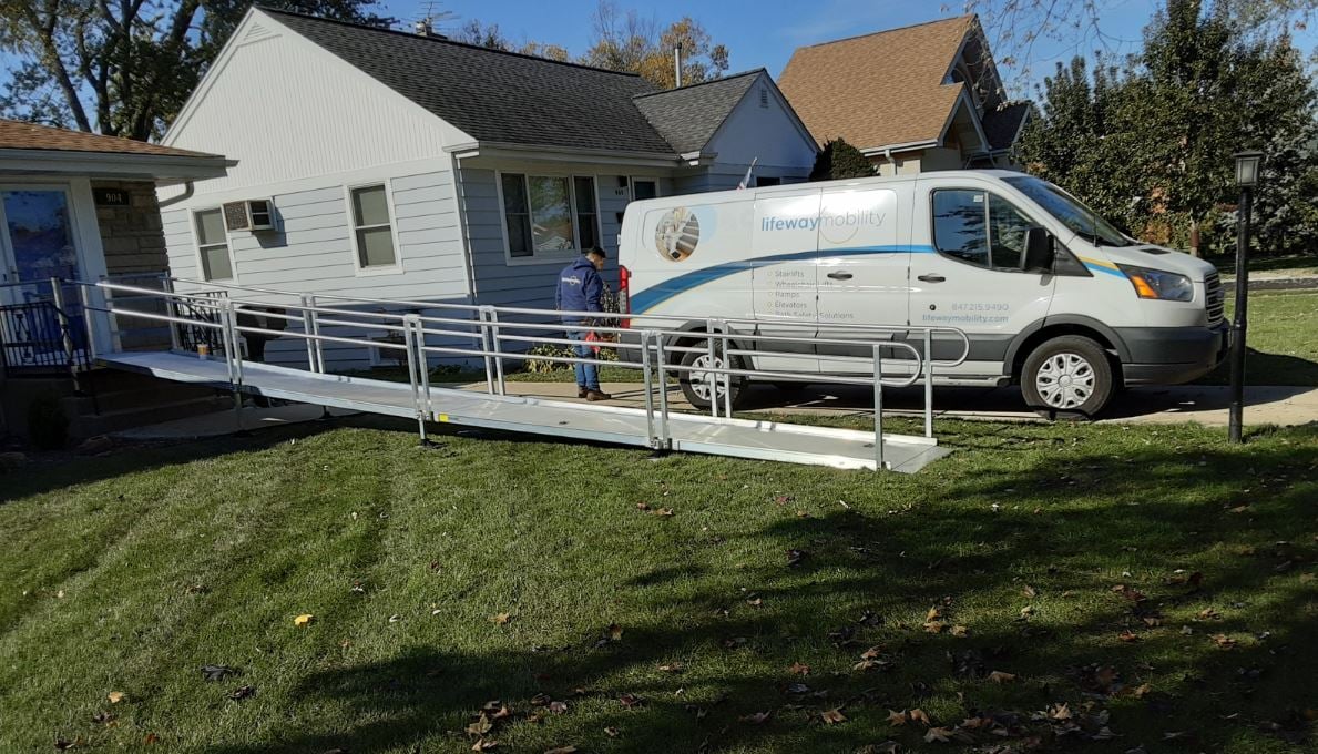 wheelchair ramp professionally installed by Lifeway Mobility
