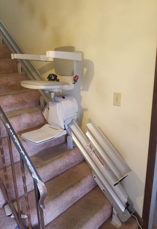 Bruno Elan stairlift Ohio installed by Lifeway Mobility Columbus