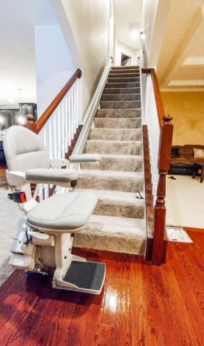 Bruno Elite stairlift in Dayton Ohio installed by Lifeway Mobility