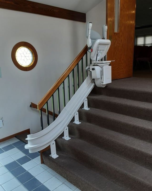 Bruno-curved-stairlift-installed-in-church-in-Chicago-IL-by-Lifeway-Mobility.JPG