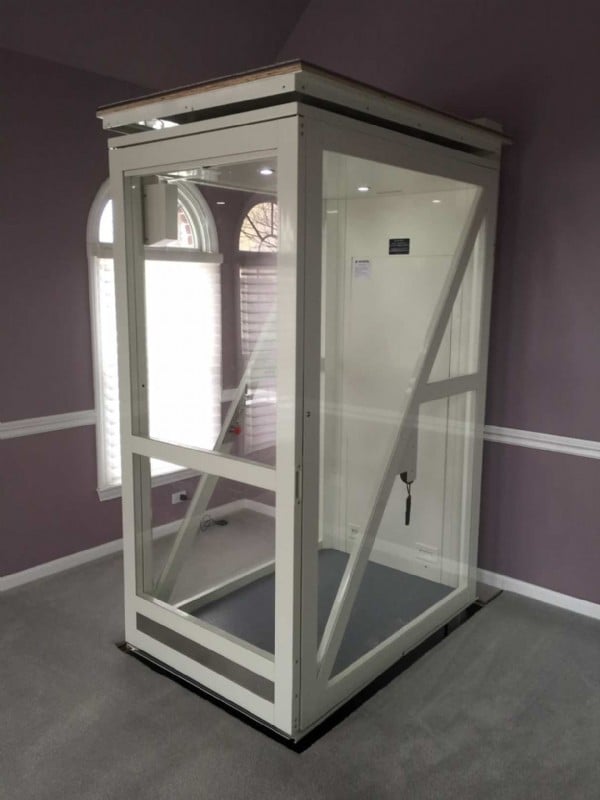 Savaria Telecab elevator in newly installed home in Hawthorn Woods IL