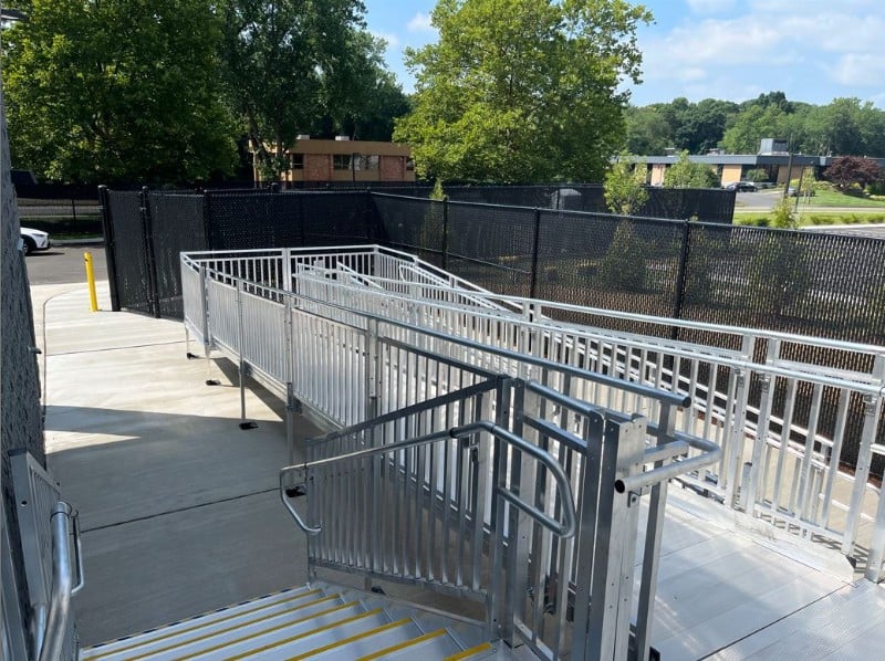 aluminum-wheelchair-ramp-at-Amazon-facility-in-Connecticut-installed-by-Lifeway-Mobility.JPG