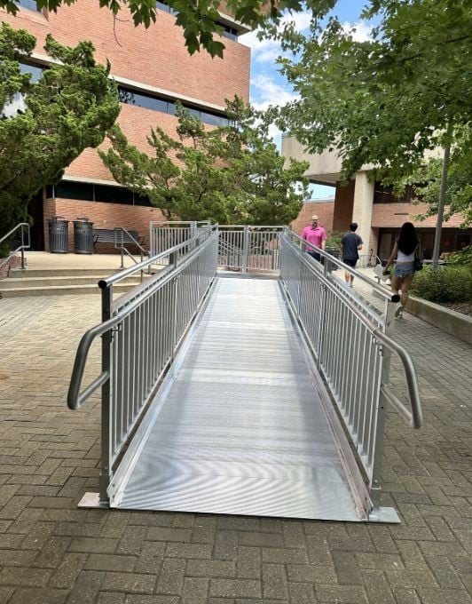 commercial-wheelchair-ramp-installed-for-safe-access-at-Univeristy-of-Maryland-Baltimore-by-Lifeway-Mobility.JPG